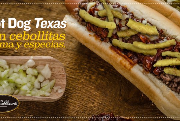 Hot Dog Texas - Cebollitas Crema y Especias