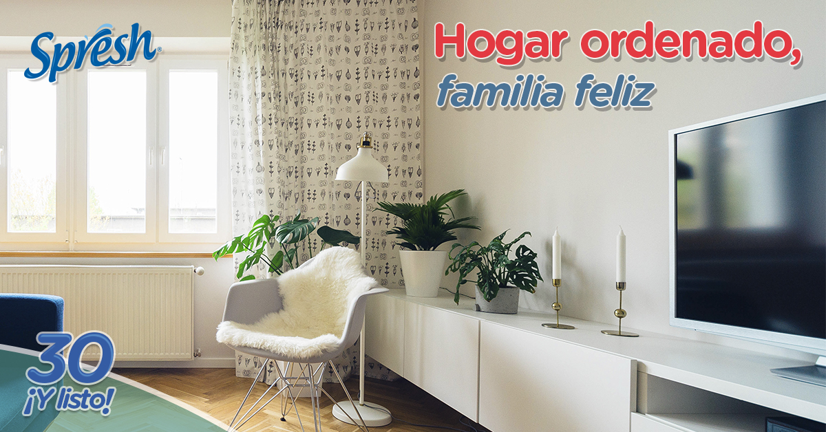 Hogar limpio y ordenado
