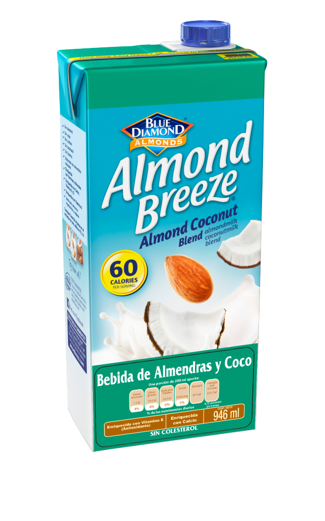 Almond Breeze Alimento líquido de almendras Sugar Foods De Mexico