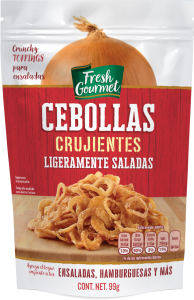 Cebollas crujientes ligeramente saladas
