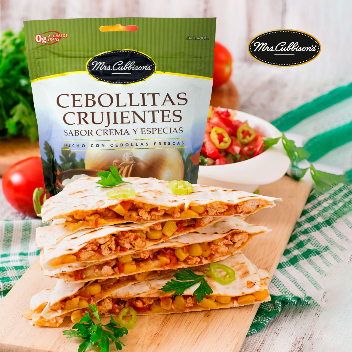 Receta Quesadillas de pollo Sugar Foods De Mexico